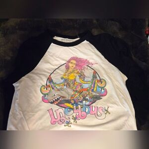 Black and White Incubus Band Shirt